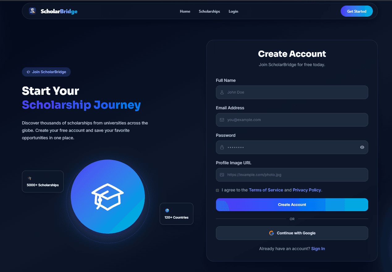 ScholarBridge screenshot 3
